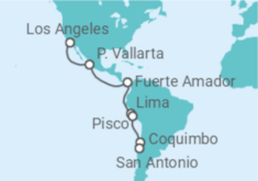 Reiseroute der Kreuzfahrt  Andes & South America - Princess Cruises