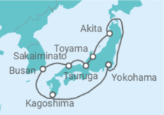 Reiseroute der Kreuzfahrt  Sea of Japan - Princess Cruises