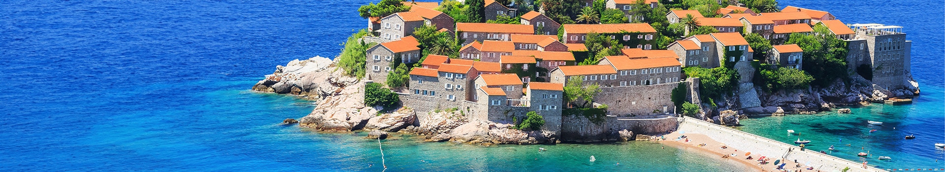 Ihr Urlaub in ** Sveti Stefan** beginnt hier