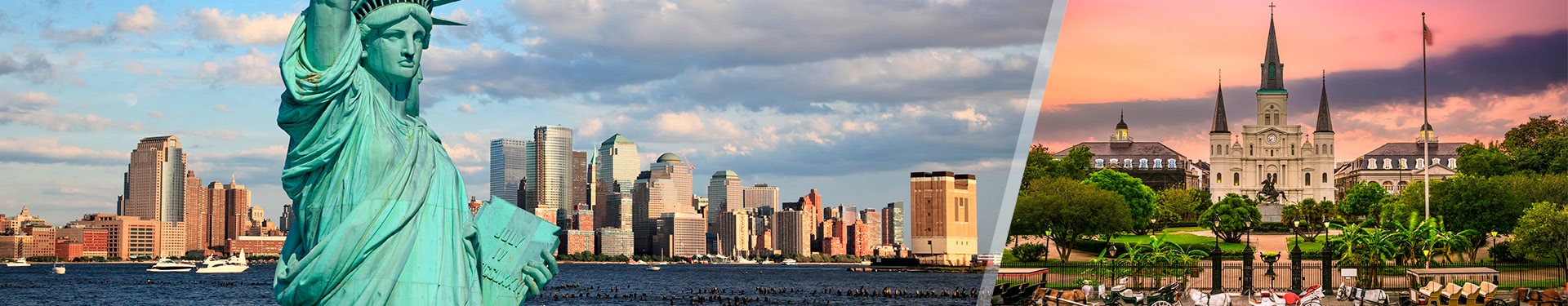 New York und New Orleans