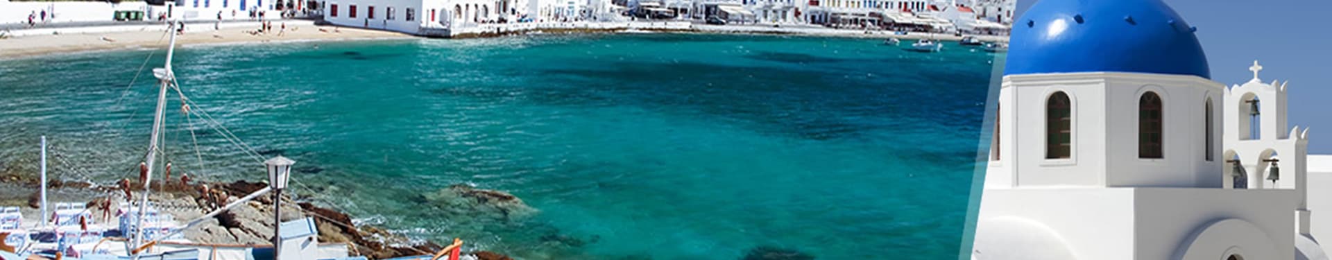 Mykonos und Santorini mit dem Flugzeug