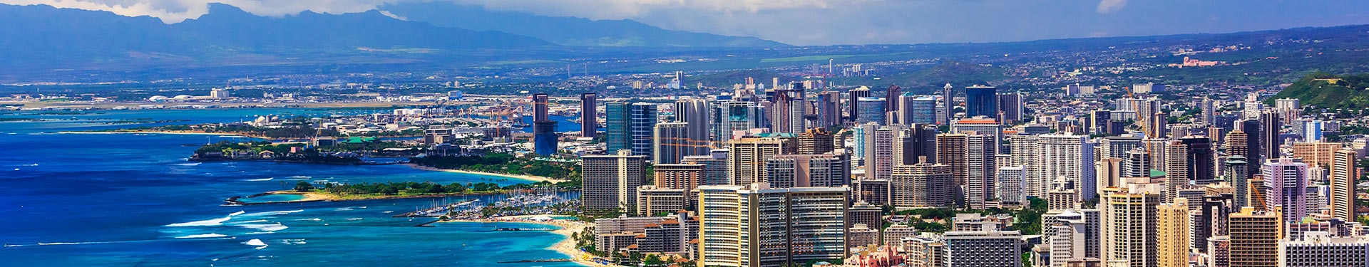 New York, Las Vegas, Los Angeles, San Francisco, Honolulu (O'ahu) und Maui
