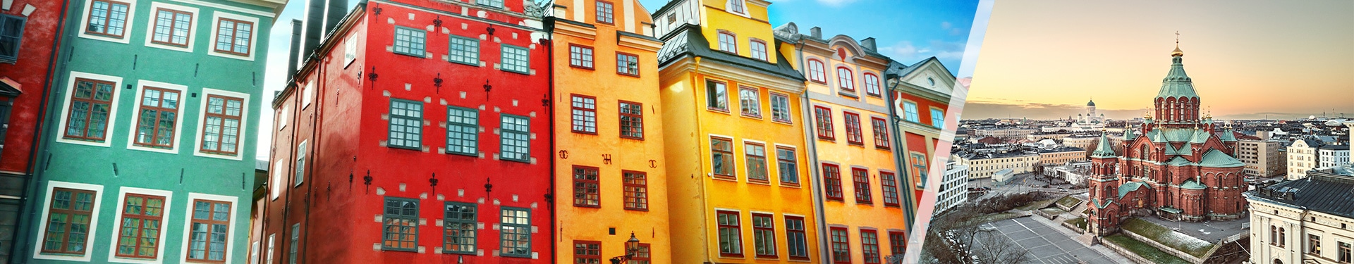 Stockholm und Helsinki mit dem Flugzeug