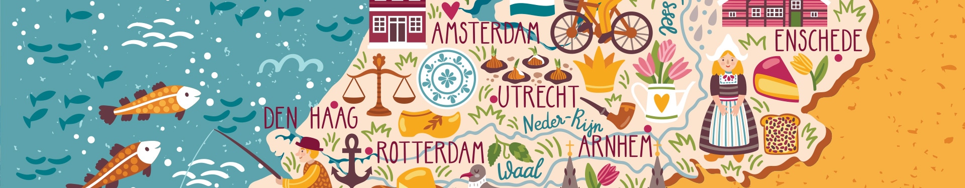 Die Große Route zu den Emblematischen Orten der Niederlande