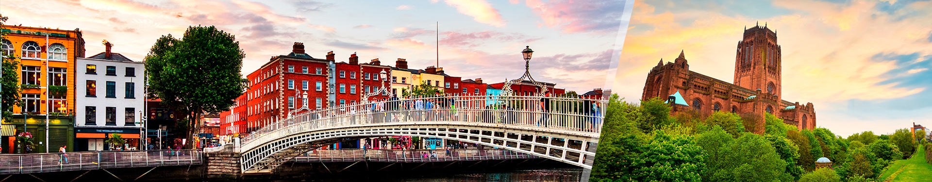 Dublin und Liverpool mit dem Flugzeug