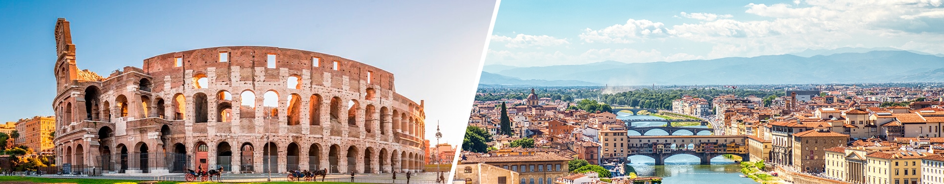 Rom und Florenz mit dem Flugzeug