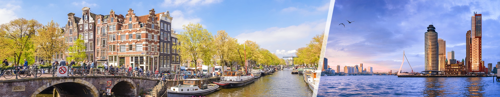 Amsterdam und Rotterdam mit dem Zug