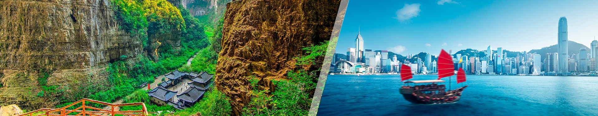 Chongqing und Hongkong