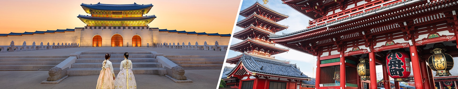 Seoul, Osaka, Kyoto und Tokio