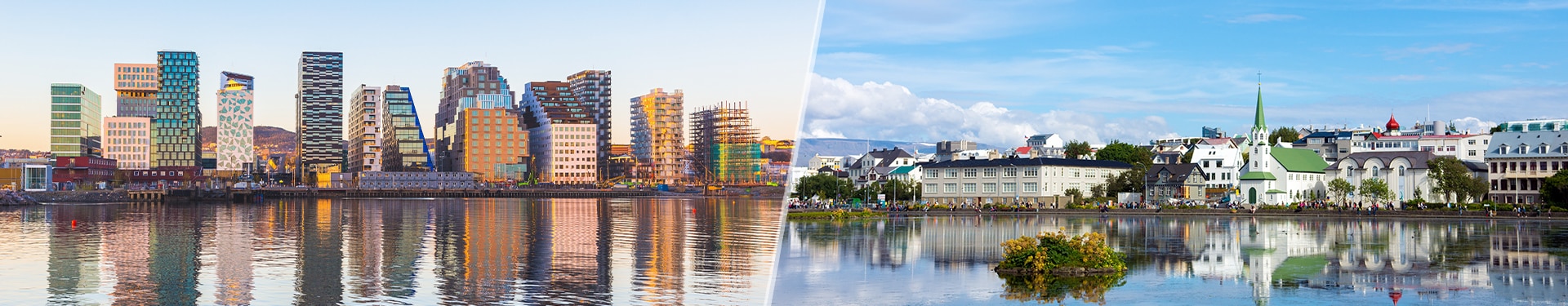 Oslo und Reykjavik