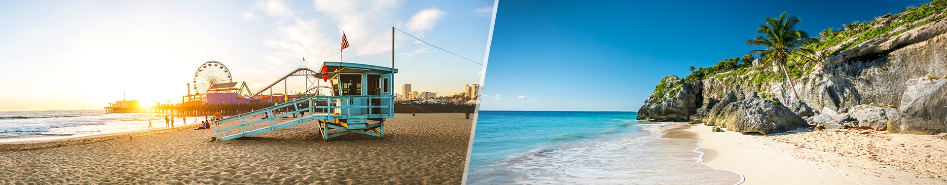 Los Angeles und Riviera Maya