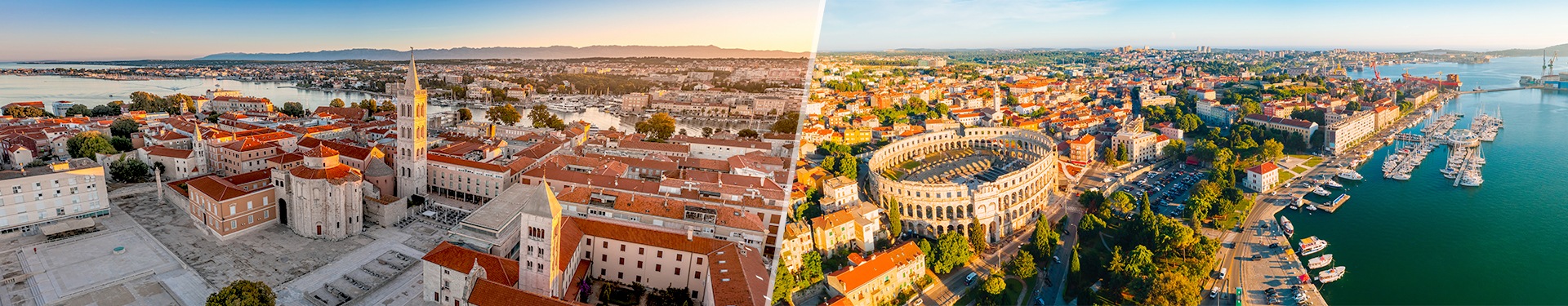 Pula, Zadar und Zagreb