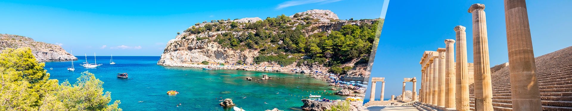 Rhodos und Chalkidiki mit dem Flugzeug