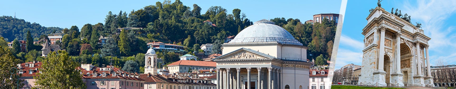 Mailand und Turin mit dem Zug