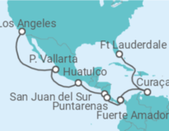 Reiseroute der Kreuzfahrt  Panama Canal - Ocean to Ocean - Princess Cruises