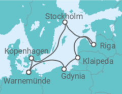 Reiseroute der Kreuzfahrt Polen, Litauen, Lettland, Schweden, Dänemark Alles Inklusive - MSC Cruises Reiseroute der Kreuzfahrt Polen, Litauen, Lettland, Schweden, Dänemark Alles Inklusive - MSC Cruises