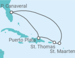 Reiseroute der Kreuzfahrt Amerikanische Jungferninseln, Sint Maarten - mit Flug - Celebrity Cruises Reiseroute der Kreuzfahrt Amerikanische Jungferninseln, Sint Maarten - mit Flug - Celebrity Cruises
