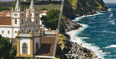 Terceira und São Miguel mit Flugzeug Terceira und São Miguel mit Flugzeug