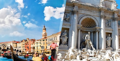 Roms und Venedig mit dem Flugzeug Roms und Venedig mit dem Flugzeug