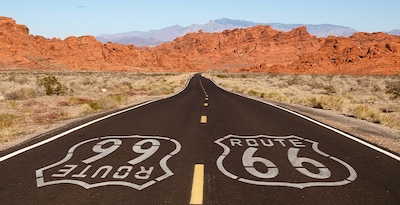 Route 66, von Chicago nach Los Angeles Route 66, von Chicago nach Los Angeles