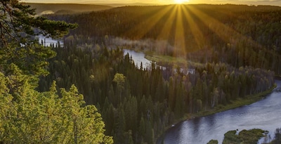 Route durch das Finnische Lappland Route durch das Finnische Lappland