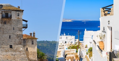 Mykonos und Chalkidiki mit dem Flugzeug Mykonos und Chalkidiki mit dem Flugzeug