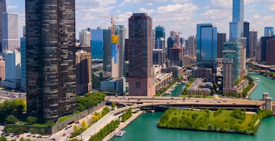 Route durch den Mittleren Westen, von Chicago nach Detroit Route durch den Mittleren Westen, von Chicago nach Detroit