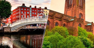 Dublin und Liverpool mit dem Flugzeug Dublin und Liverpool mit dem Flugzeug