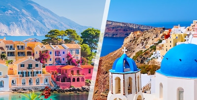 Santorini und Kefalonia mit dem Flugzeug Santorini und Kefalonia mit dem Flugzeug