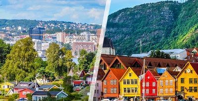 Oslo und Bergen mit dem Flugzeug Oslo und Bergen mit dem Flugzeug