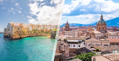 Bari und Palermo mit dem Flugzeug Bari und Palermo mit dem Flugzeug