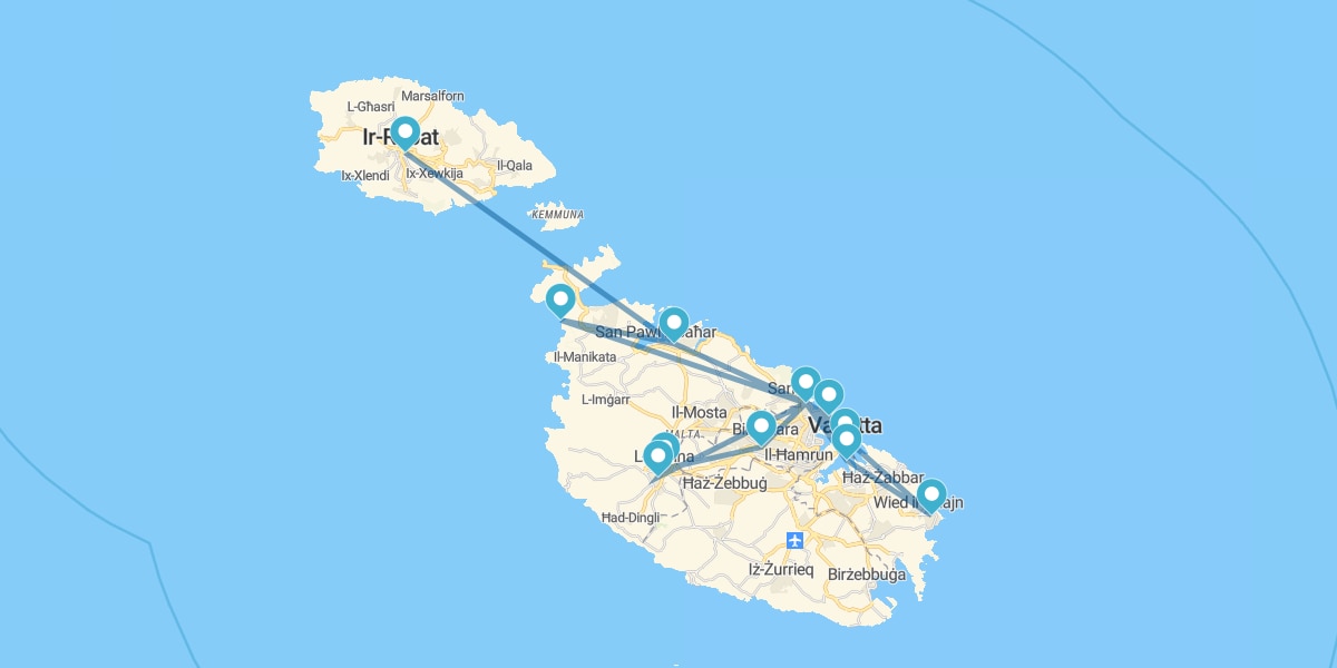 Route über die Inseln der Ritter des Malteserordens I