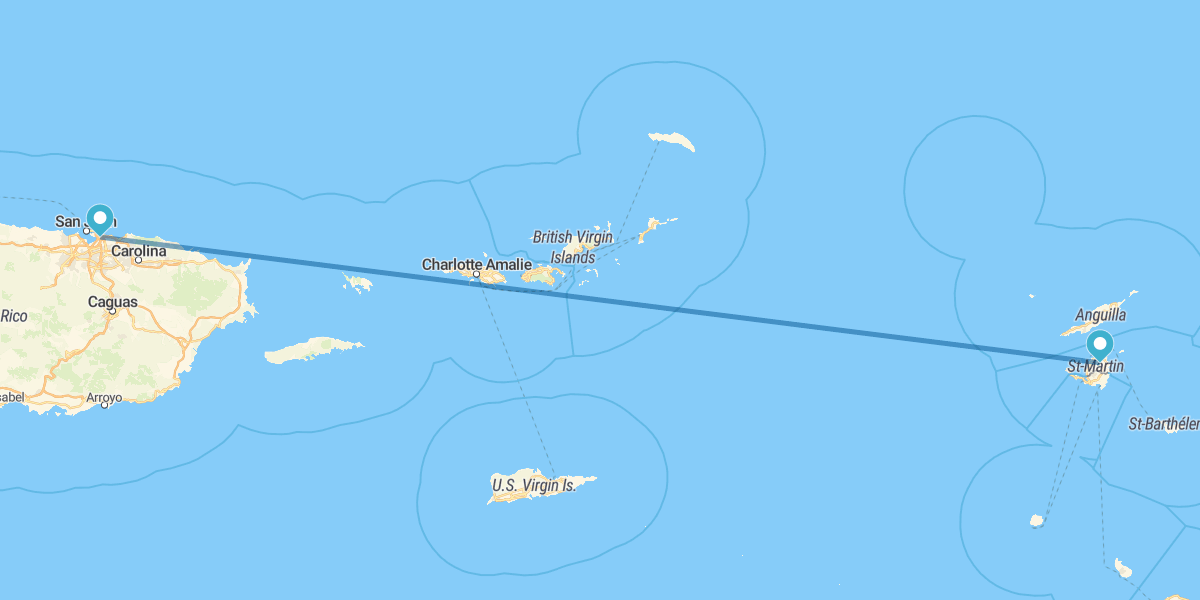 San Juan und Saint-Martin
