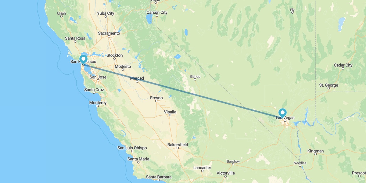 Las Vegas und San Francisco