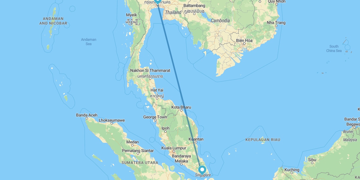 Bangkok und Singapur