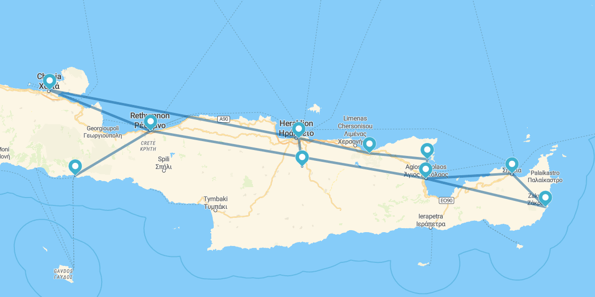 Route über die Insel des Minotaurus I