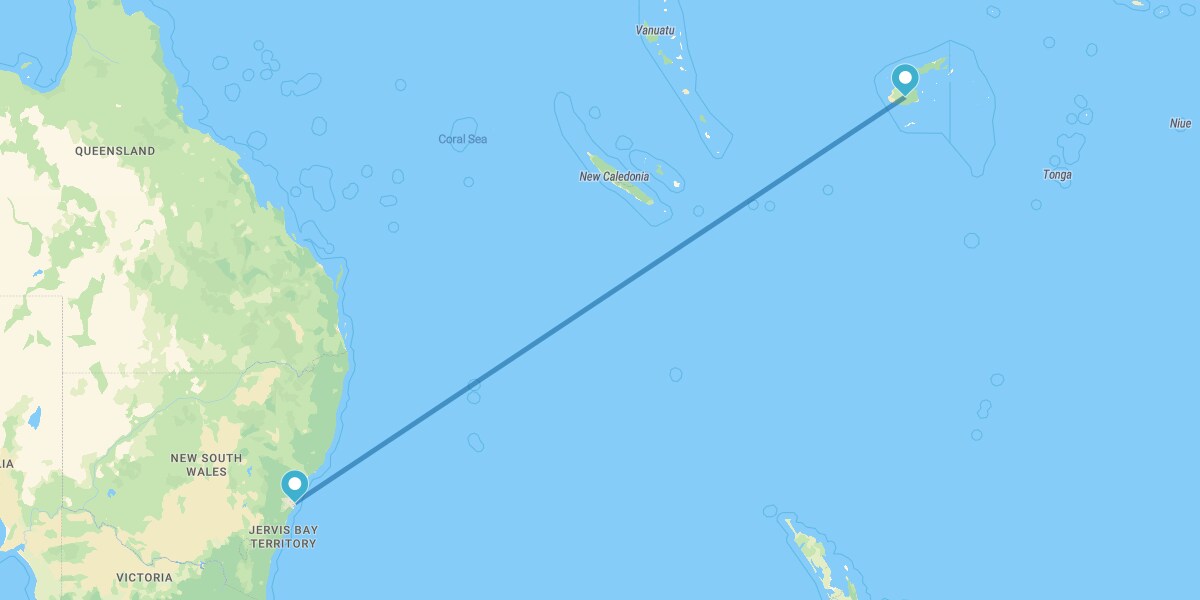 Sydney und Viti Levu