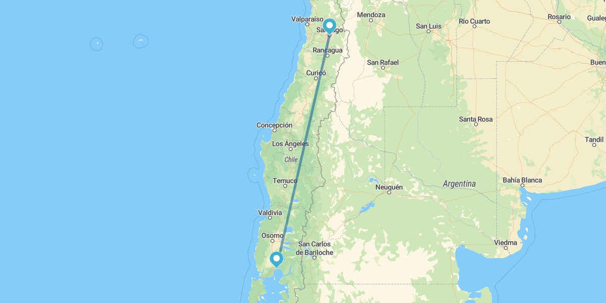 Santiago und Puerto Montt