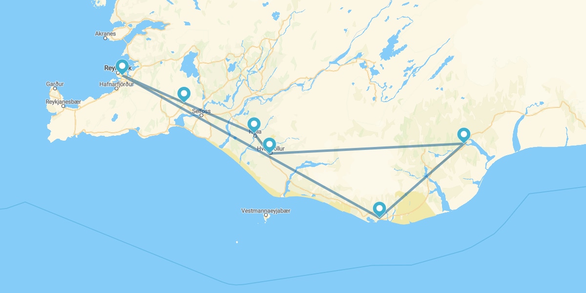 Route durch den Süden der Eisinsel I