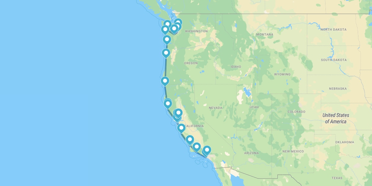 Route der Pazifikküste (Pacific Coast Highway)