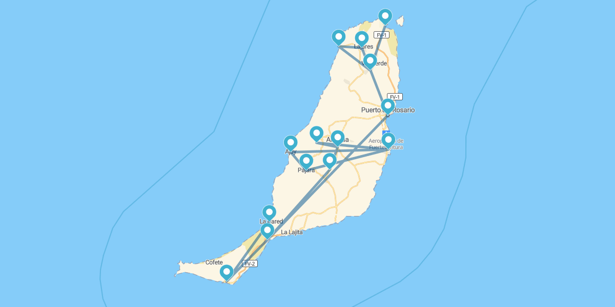 Route der schönsten Strände der Kanarischen Inseln