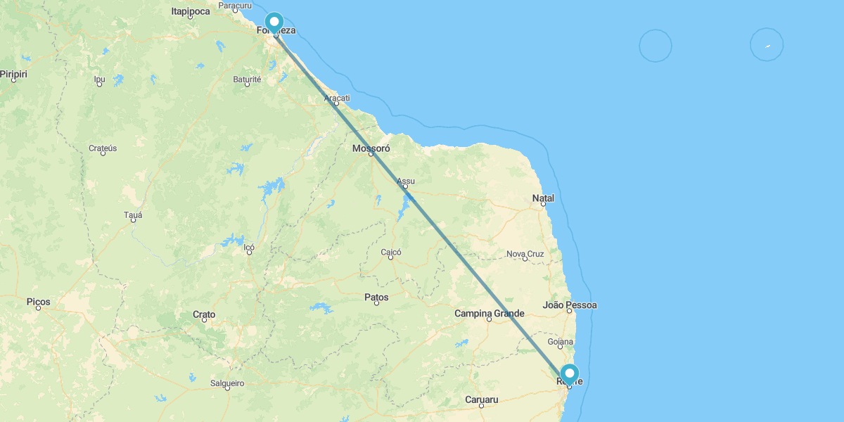 Fortaleza und Recife