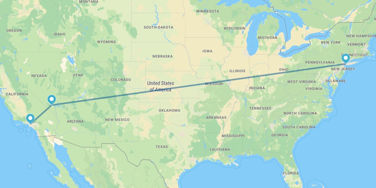 New York, Las Vegas und Los Angeles