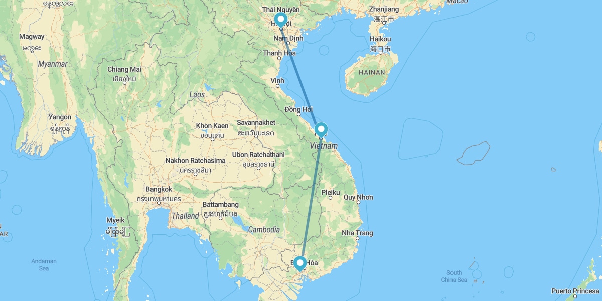 Hanoi, Hue und Ho Chi Minh