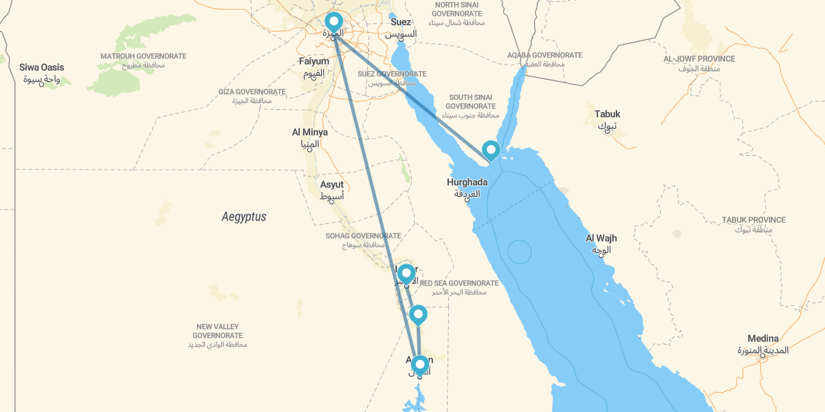 Kairo, 4 Nächte Kreuzfahrt mit Sharm El Sheikh