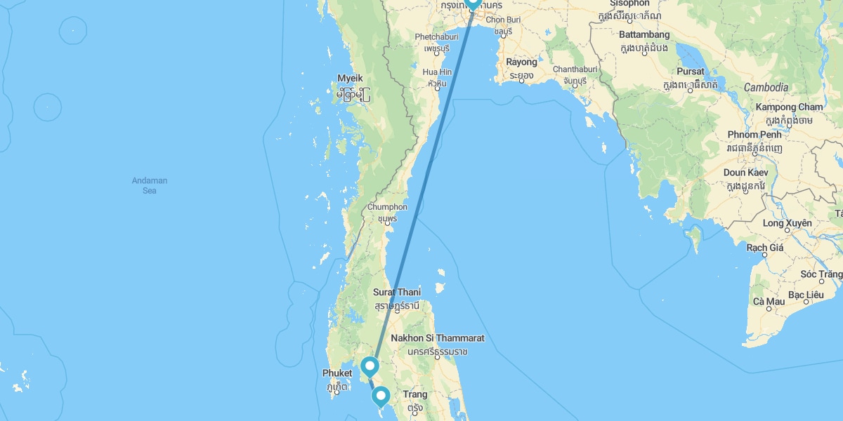 Bangkok, Krabi und Koh Lanta