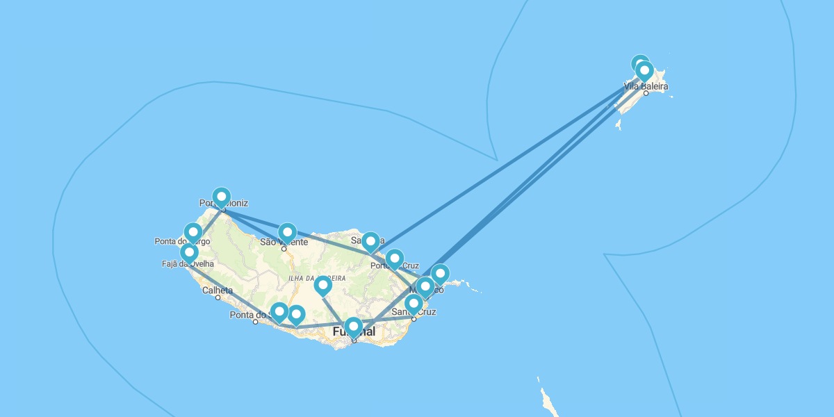 Route durch die Perle des Atlantiks und Porto Santo