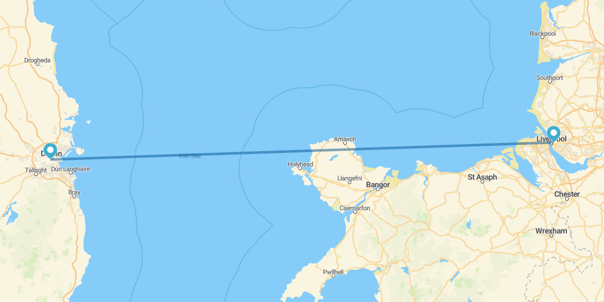 Dublin und Liverpool mit dem Flugzeug