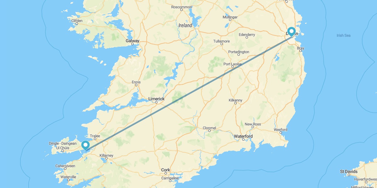 Dublin und Kerry mit dem Flugzeug