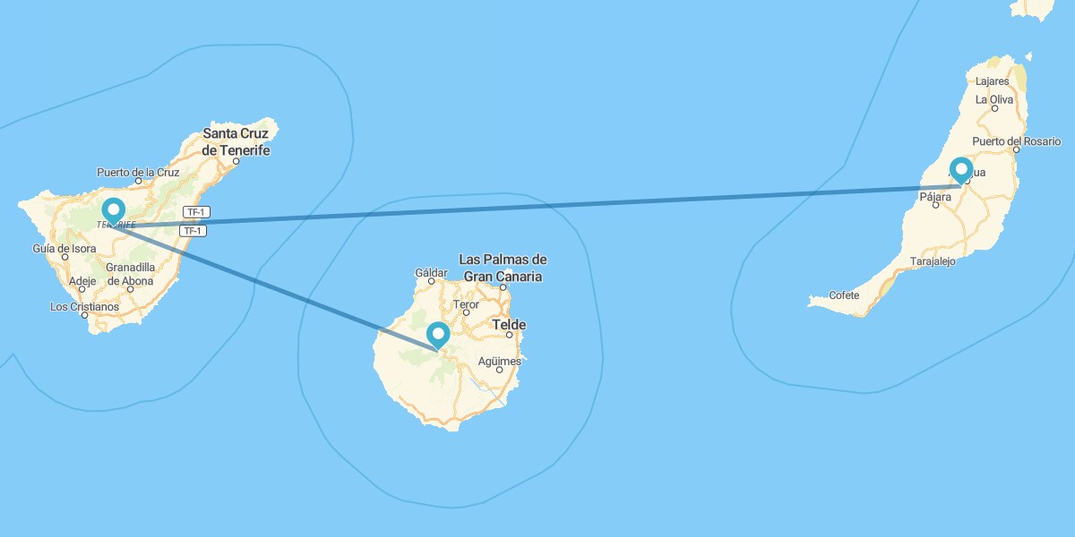 Gran Canaria, Teneriffa und Fuerteventura